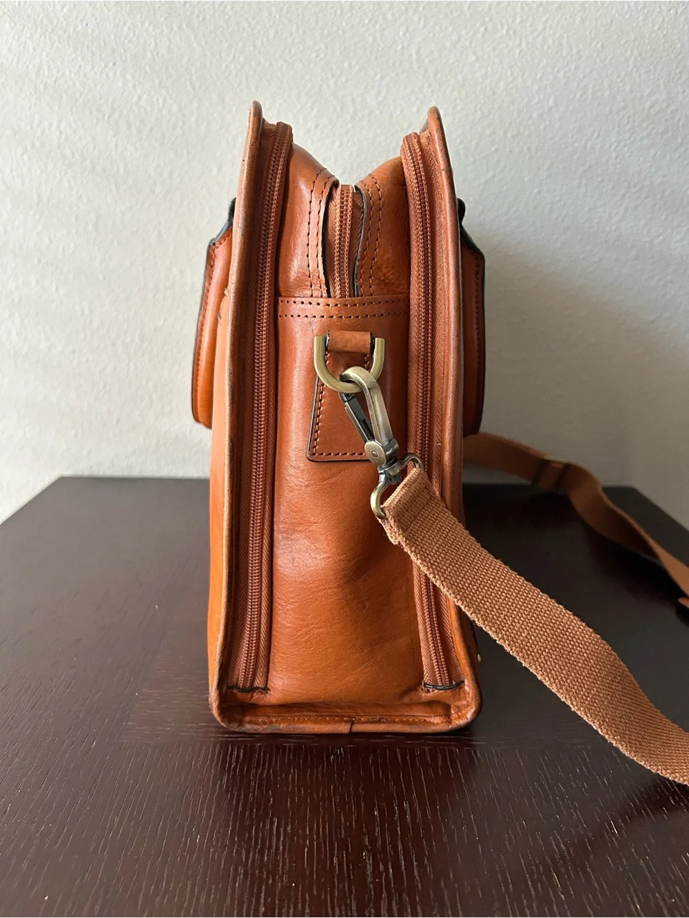 Banuce Italian Chest Nuts Full Grain Leather Multi-purpose Briefcase for Women